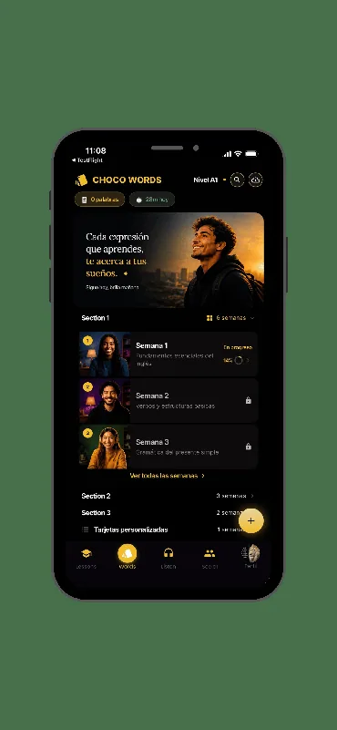 Pantalla 6 de la plataforma de aprendizaje