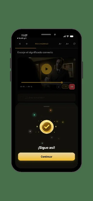Pantalla 7 de la plataforma de aprendizaje
