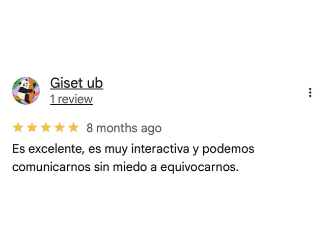 Captura íntegra de la reseña 5